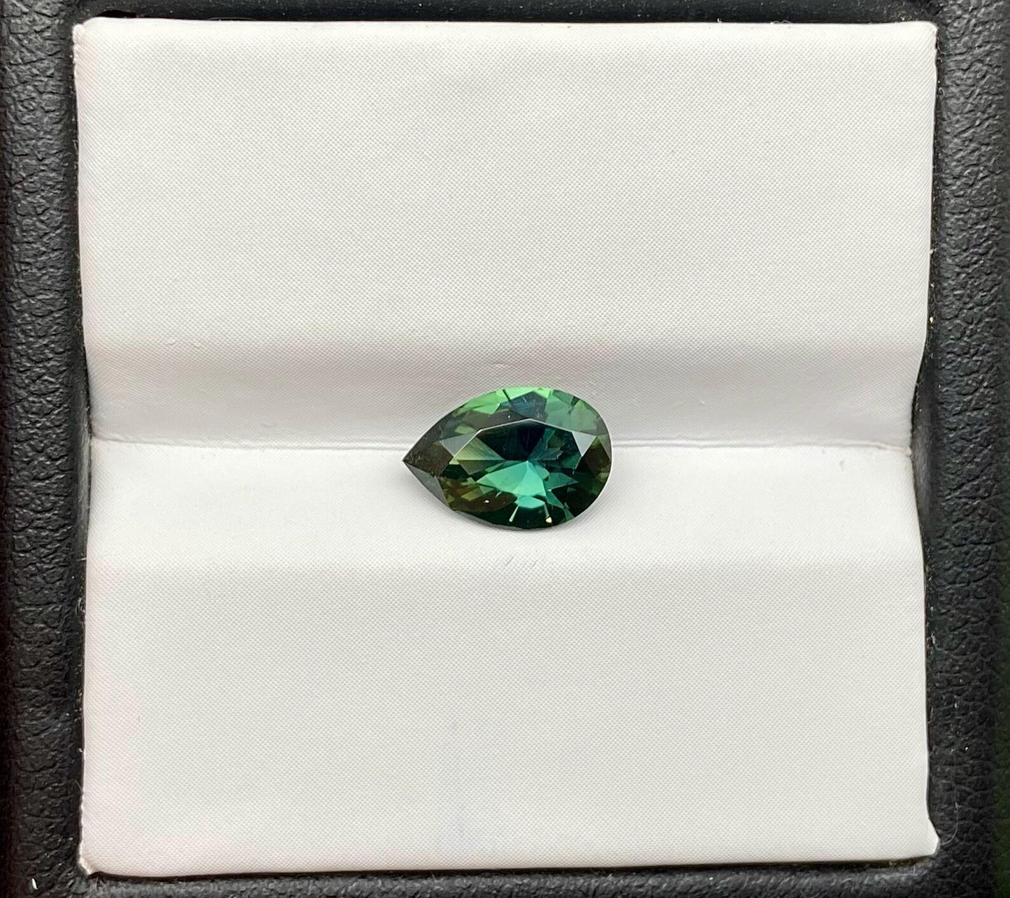 Teal Sapphire 1.25Ct natural Loose gemstone, pear cut, Origin Kenya
