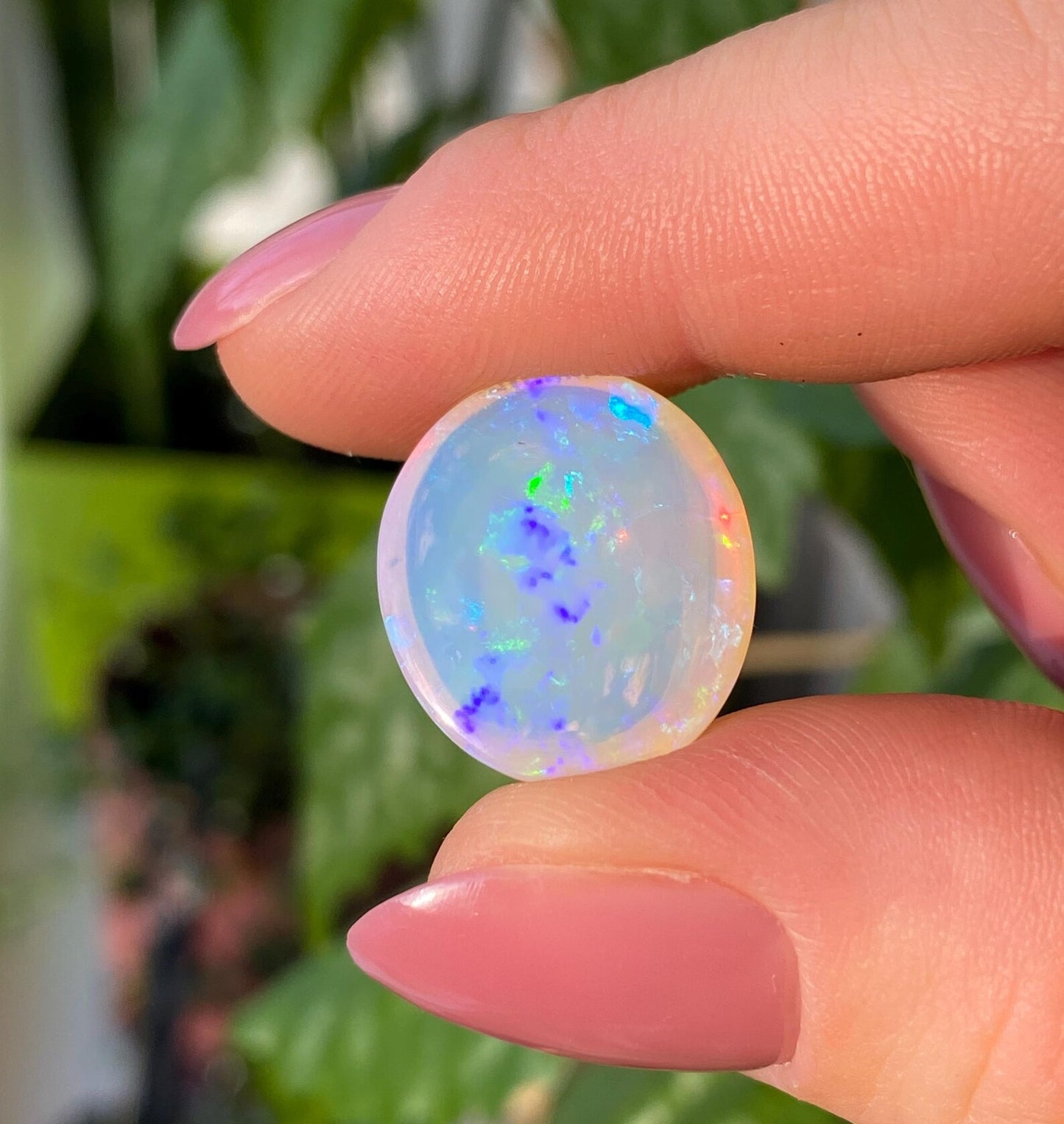 Opal Ethiopian 13.09Ct natural gemstone, Oval cabochon, 20.07x17.39x8.46mm, Ethiopia, GFCO certified