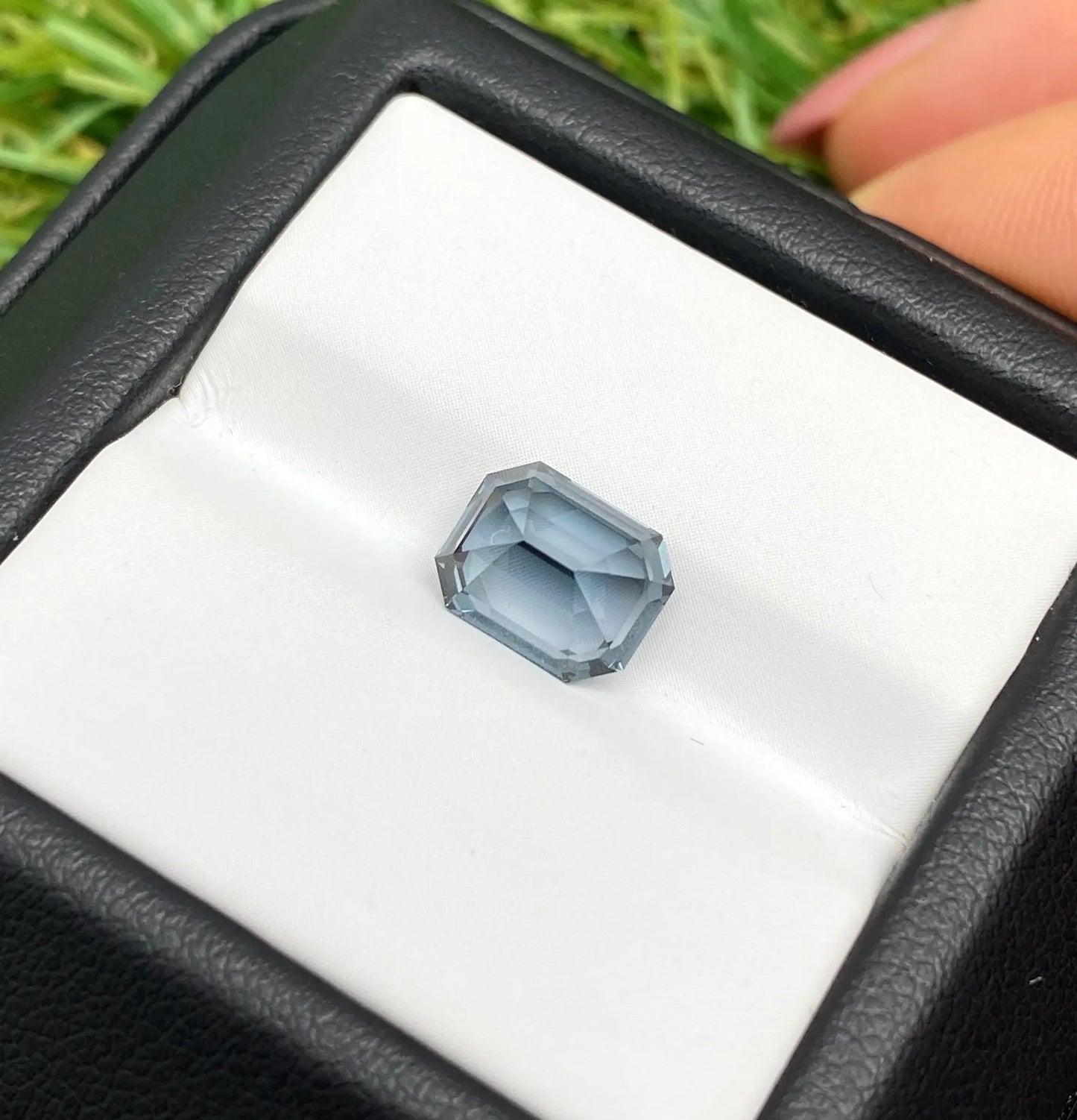 Spinel Blue natural gemstone 2.89Ct, Octagon cut, Origin Tanzania, GFCO