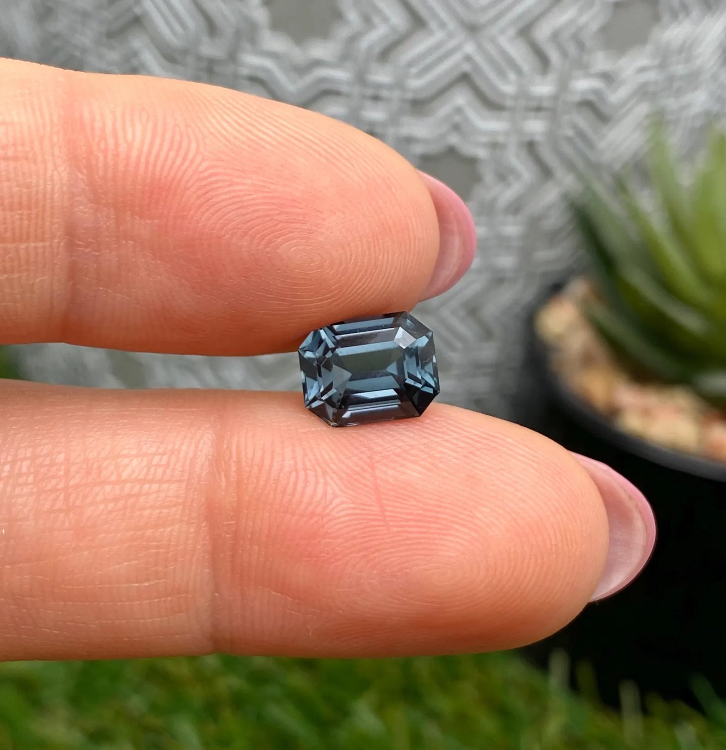 Spinel Blue natural gemstone 2.89Ct, Octagon cut, Origin Tanzania, GFCO