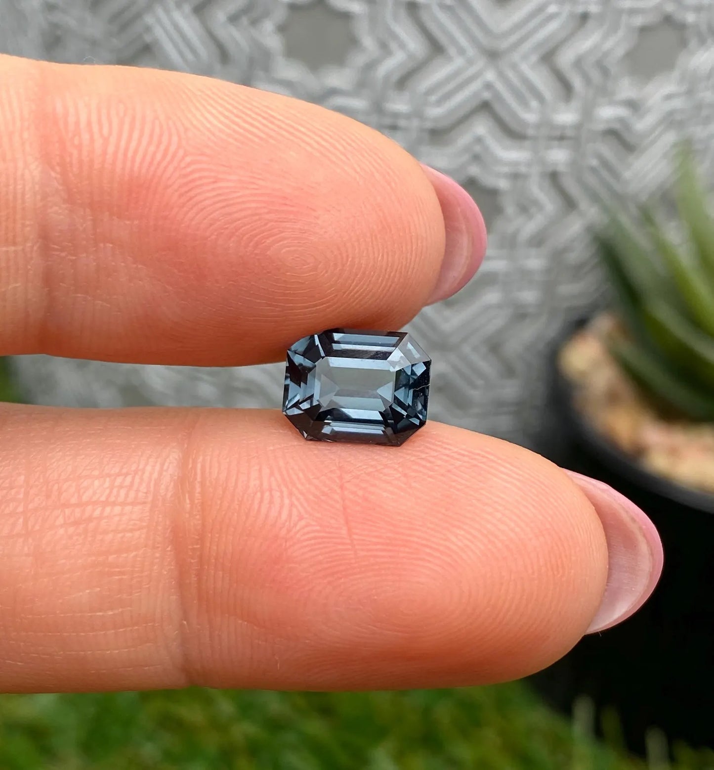Spinel Blue natural gemstone 2.89Ct, Octagon cut, Origin Tanzania, GFCO