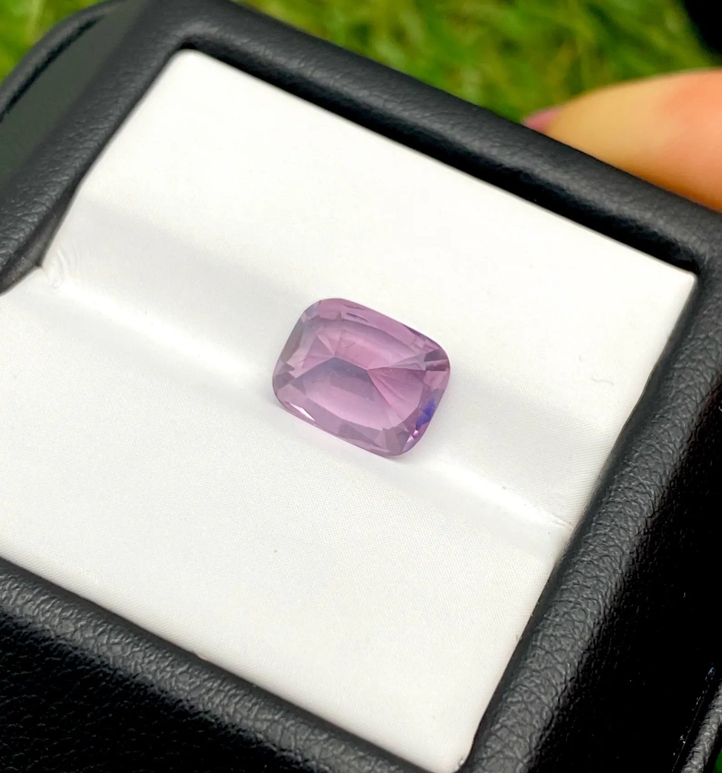 Spinel VIVID Purple natural gemstone 3.09Ct ., Cushion cut, Origin Tanzania