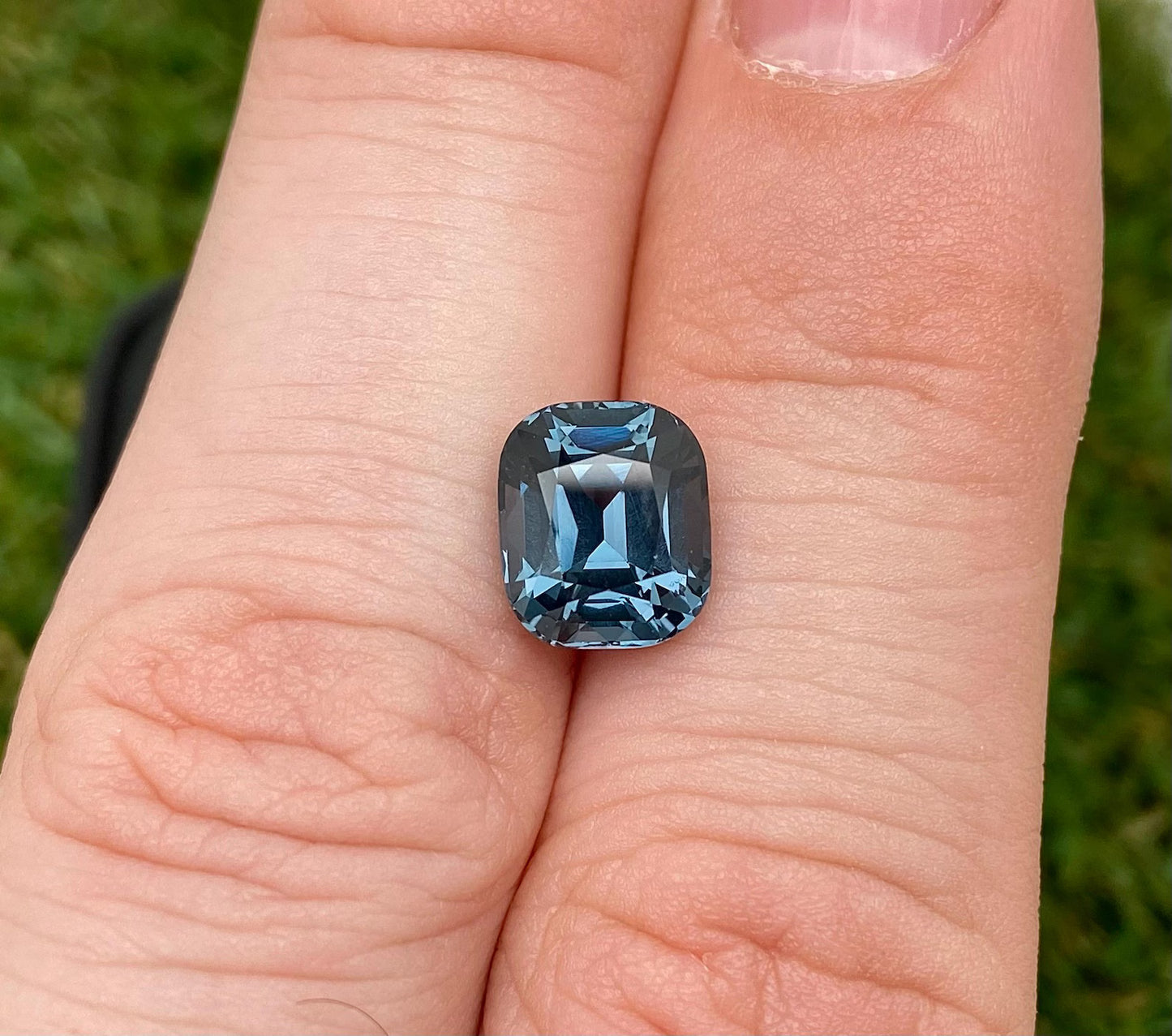 GFCO Certified Natural 3.77 Ct. Blue Spinel gemstone, Cushion , Origin Tanzania