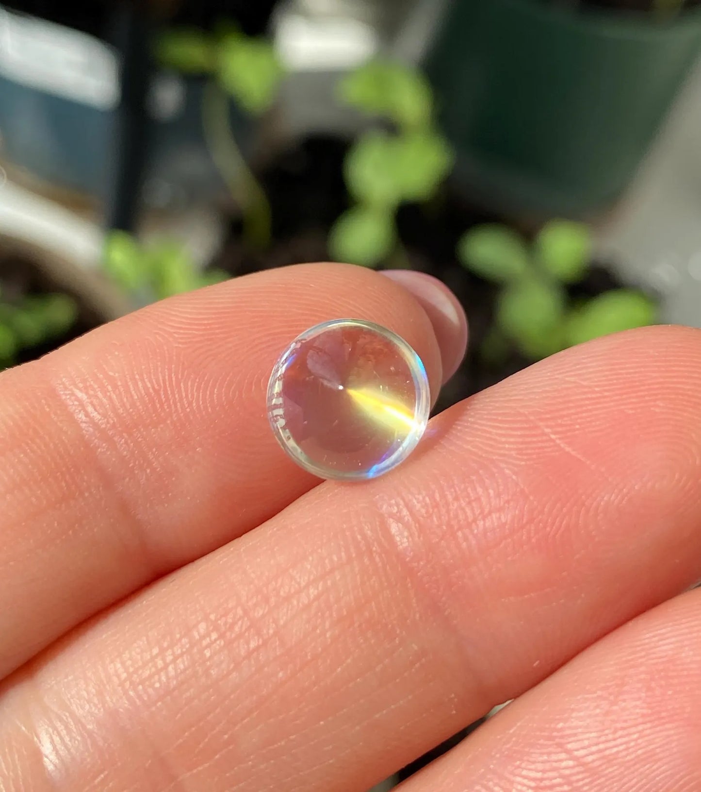 Moonstone natural gemstone 5.09 ct., Sugarloaf cabochon, Certificate! Madagascar!
