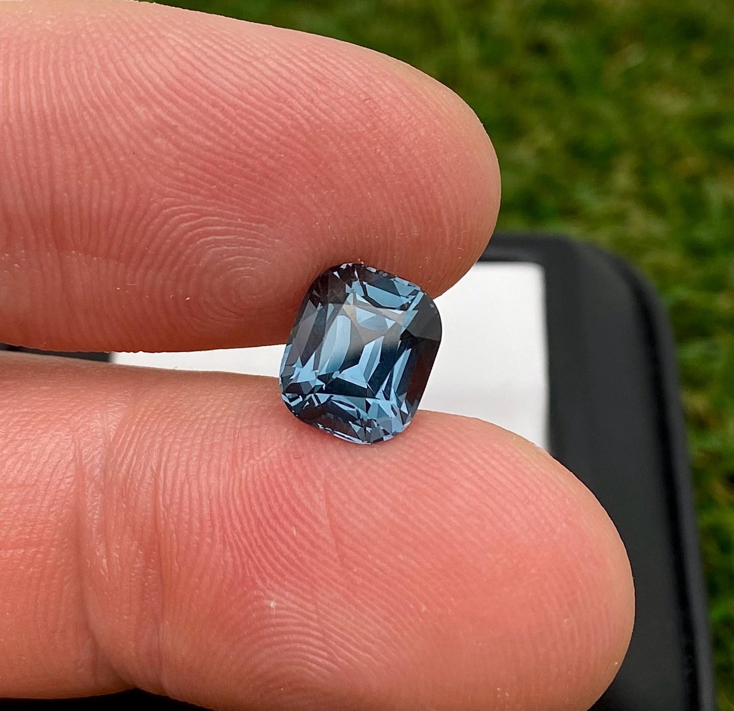 GFCO Certified Natural 3.77 Ct. Blue Spinel gemstone, Cushion , Origin Tanzania
